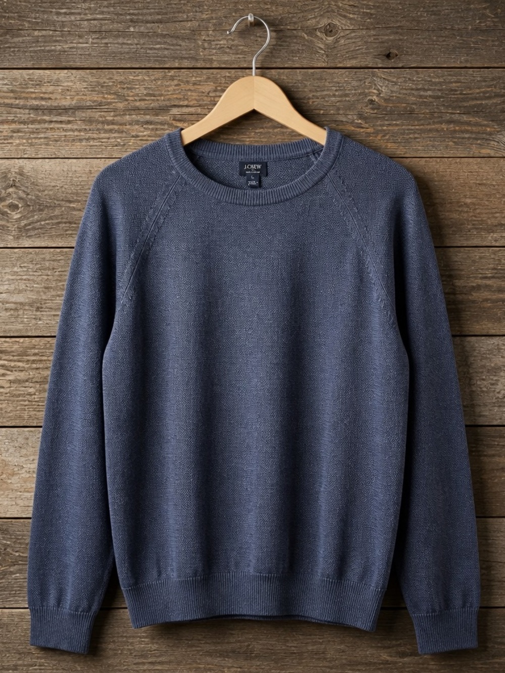 NWT J. Crew Lightweight Blue Crew Neck Sweater - Size Large